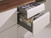 Noile sisteme de sertare Moovit MX de la Häfele, pentru mobilier funcțional, modern și flexibil