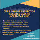 Curs online acreditat ANC INSPECTOR RESURSE UMANE