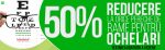 Clarfon îţi oferă 50% reducere la rame pentru ochelari