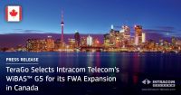 TeraGo alege solutia WiBAS™ G5 de la Intracom Telecom pentru extinderea FWA în Canada