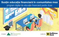 Începe a cincea ediție a competiției pentru licee „Susțin educația financiară în comunitatea mea”, derulată de Junior Achievement (JA) România și Raiffeisen Bank