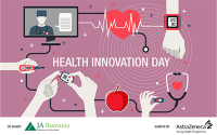 Viziunea liceenilor pentru educarea obiceiurilor de viață sănătoasă și pentru prevenția bolilor, în cadrul „Health Innovation Day”, organizată de JA Romania alături de AstraZeneca