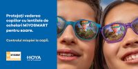 HOYA lansează lentilele de ochelari MiYOSMART pentru soare,  lentilele care asigură concomitent managementul miopiei și protecția ochilor față de razele puternice ale soarelui
