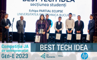 O echipă de la Universitatea Politehnică București a primit marele premiu în cadrul competiției JA de antreprenoriat Gen-E, ediția 2023