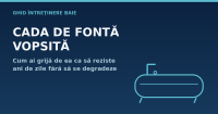 Cada de fontă vopsită: cum ai grijă de ea corect
