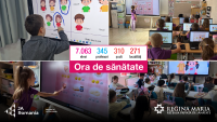 Peste 7.000 de elevi au participat la activități practice de educație pentru sănătate prin proiectul național Ora de sănătate derulat de REGINA MARIA și JA Romania
