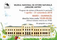 Muzeul Antipa anunță trecerea la programul de vară