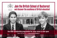 British School of Bucharest oferă elevilor șansa de a câștiga burse pentru anul academic 2019-2020!