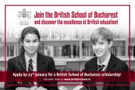 Alătură-te British School of Bucharest pentru a face performanță!  Mai ai timp până pe 23 ianuarie să aplici la programul de burse, de până la 100% din taxa de școlarizare!