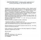 ANUNȚ ÎNCEPERE PROIECT „Granturi pentru capital de lucru” Contract de finanțare nr. M2-7346 din 04-05-2021