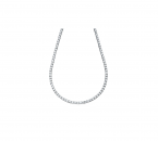 Cum accesorizam corect un colier tennis din aur alb la o tinuta?