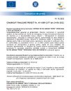 COMUNICAT FINALIZARE PROIECT Nr. M1-AGRI-2377 din 24-06-2022