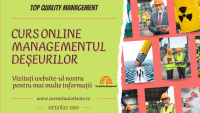 Curs online autorizat Managementul deseurilor