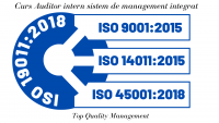 Curs Auditor intern sistem de management integrat ISO 9001, ISO 14001, ISO 45001