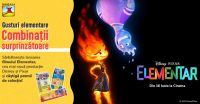 Sărbătorește lansarea filmului Elementar, cea mai nouă producție Disney și Pixar și câștigă premii de colecție!