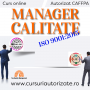 Curs online Manager Calitate - ISO 9001:2015