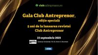 Revista Club Antreprenor aniversează 5 ani de la lansare în cadrul unei Gale speciale - marți, 23 septembrie 2025, Clubul Quantic