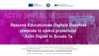 Resurse Educaționale Digitale Deschise premiate în cadrul proiectului Activ Digital în Școala Ta
