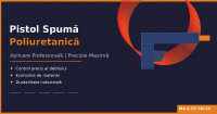 Pistol Spumă Poliuretanică GoldGun G1 – Aplicare Profesională cu Precizie și Control